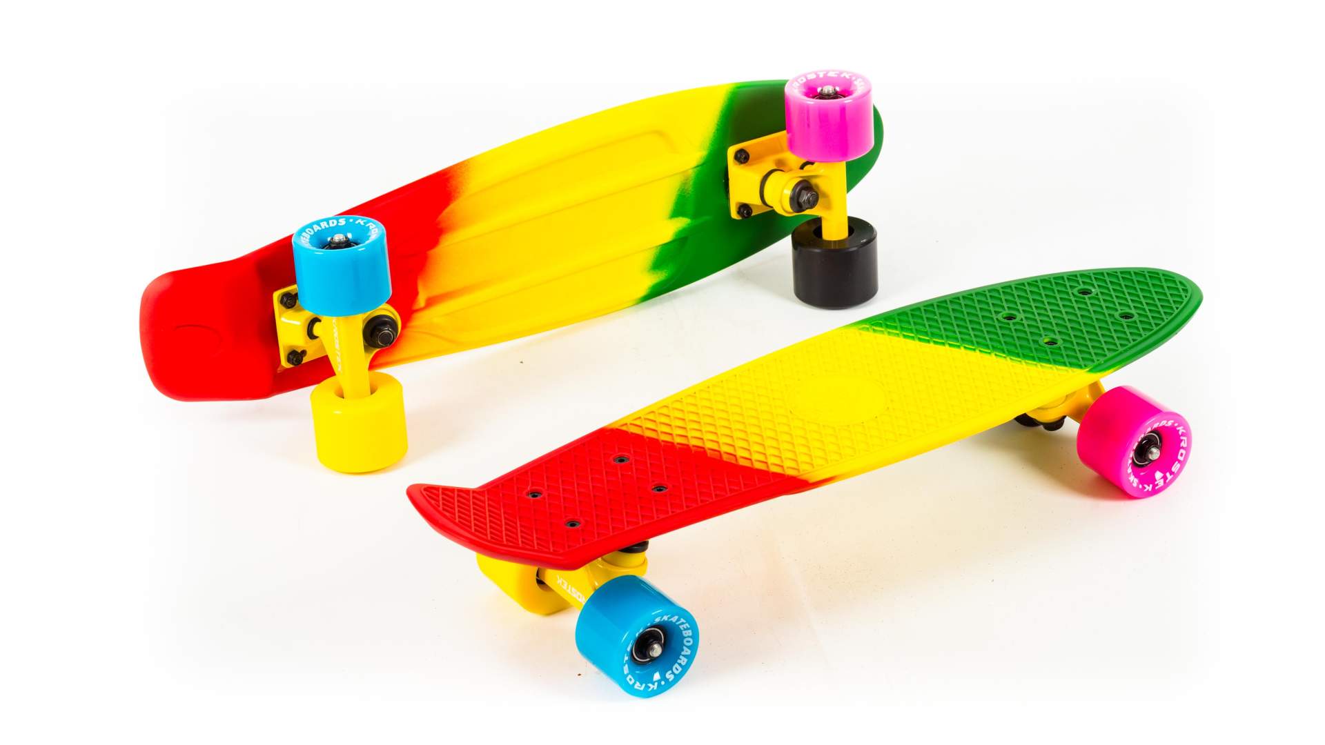 Скейтборд KROSTEK 22" пластик PC22 №3 / MULTICOLOR