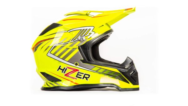 Шлем мото кроссовый HIZER B6197 #2 (M) yellow