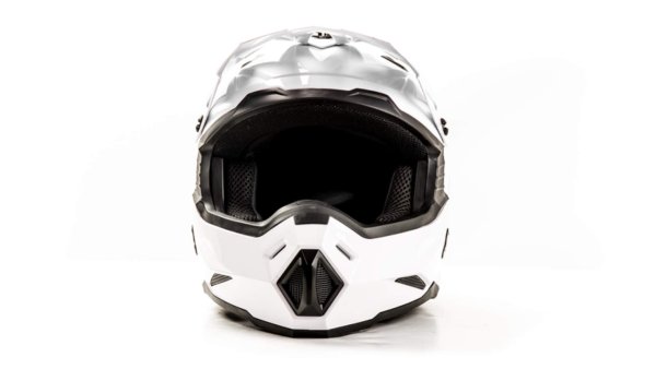 Шлем мото кроссовый HIZER J6801 #2 (L) white